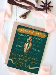 "Grateful for You" Thank You Card