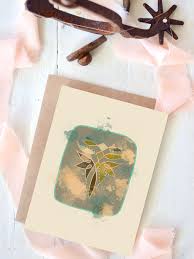 Lotus Boot Stitch Blank Card