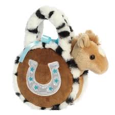 Horse In Brown Horseshoe Purse