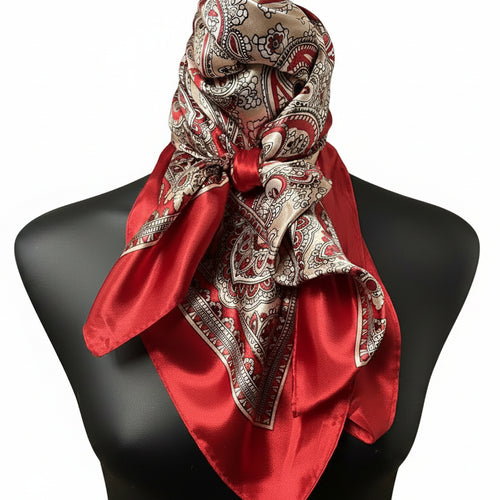 Red Paisley Wild Rag