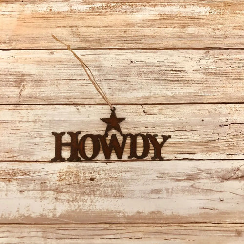 Howdy Western Ornament