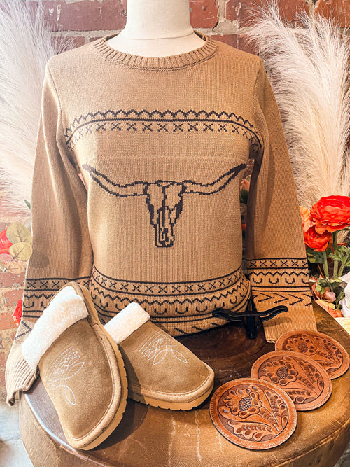 Cowtown Sweater - Brown