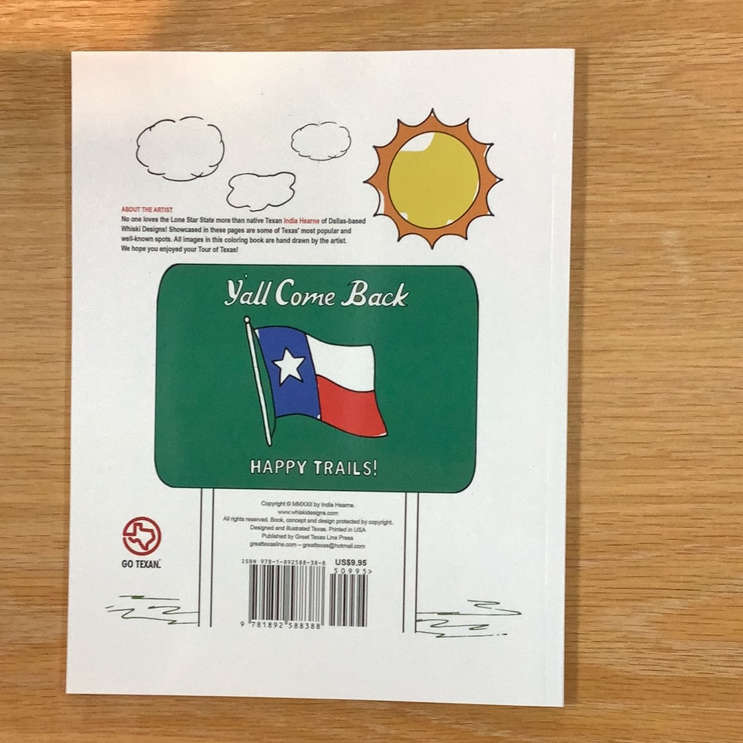 Tour of Texas Coloring Book