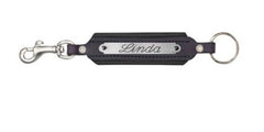 Perri's Padded Leather Keychain w/ Plate