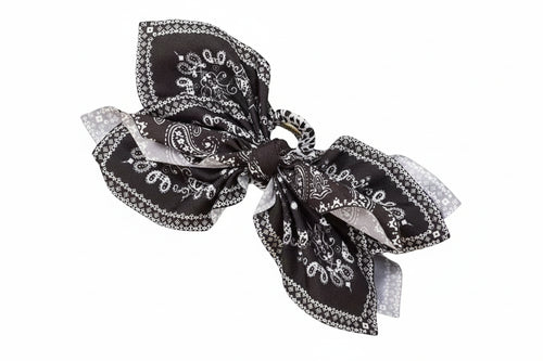 Bandana Bow Hair Claw