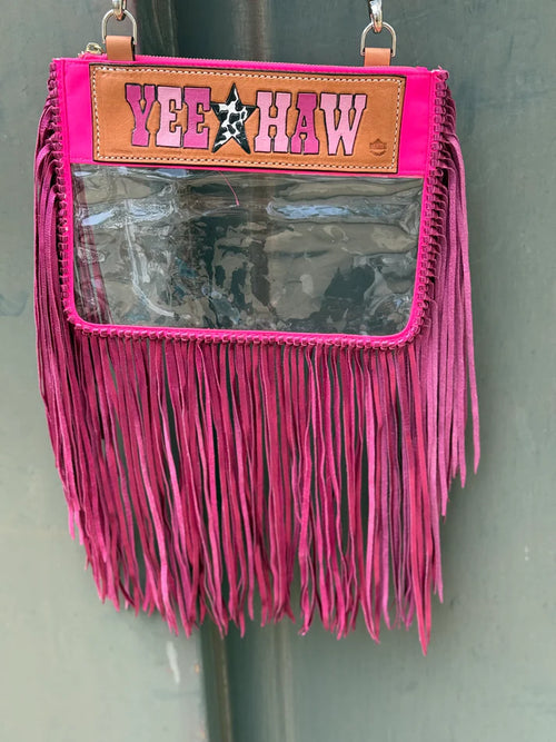 YEEHAW Stadium Fringe Alamo Saddlery - Pink