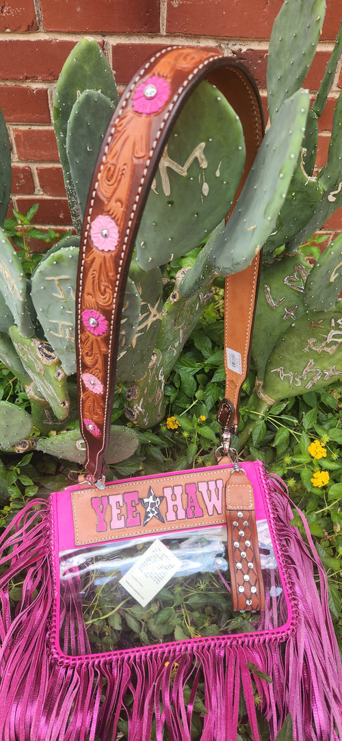 YEEHAW Stadium Fringe Alamo Saddlery - Pink