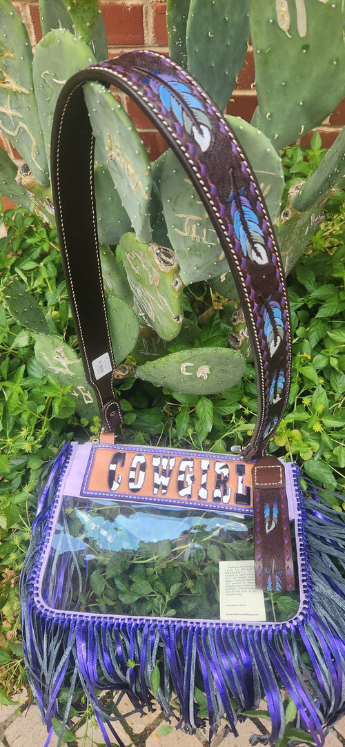 Cowgirl Stadium Fringe Alamo Saddlery - Purple