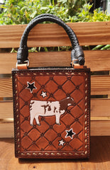 Cattle Alamo Saddlery Handbag