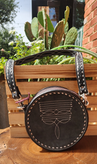 AS - The Cowboy Stitch Canteen Bag - Black Roughout