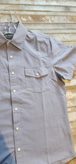 Outback Western Pearl Snap - Grey