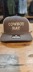 Cowboy Hat Cap - Brown / Khaki