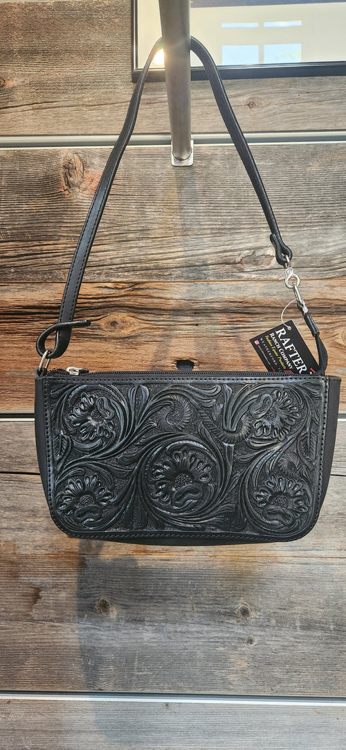 Tooled Leather Clutch / Crossbody