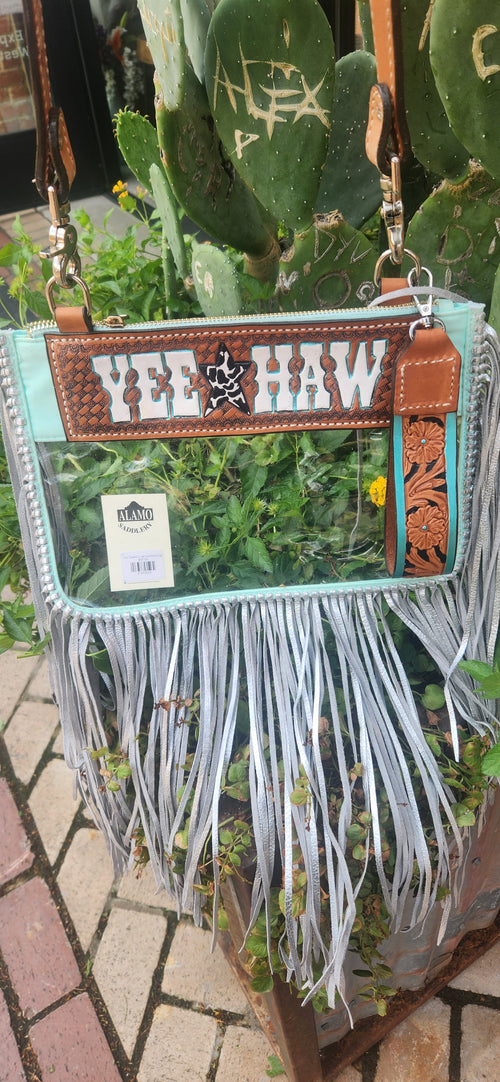 YEEHAW Stadium Fringe Alamo Saddlery - Turquoise