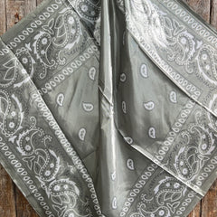 Wild Rag - Sage & White Paisley