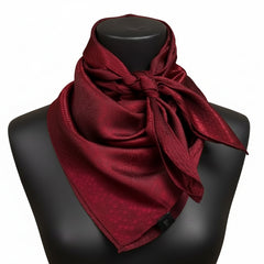 Wild Rag - Burgundy Jacquard
