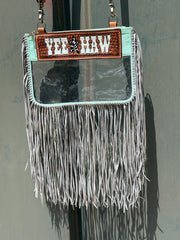 YEEHAW Stadium Fringe Alamo Saddlery - Turquoise