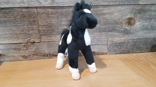 Paint Horse Stuffed Animal: Black