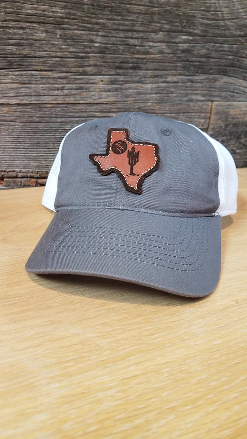 Youth Texas Leather Patch Caps