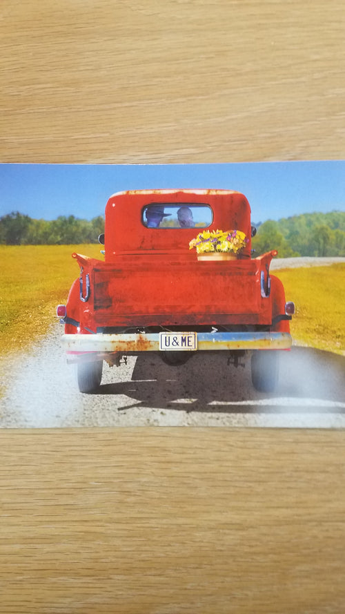 Anniversary Card - Red Truck