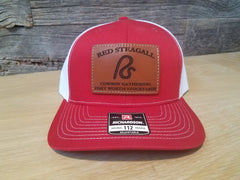 PH Red Steagall Cowboy Gathering Leather Patch Caps