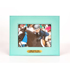 Perri's Leather 8 x 10 Leather Picture Frame with Engraved Plate