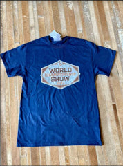 Navy World Show Logo Tee